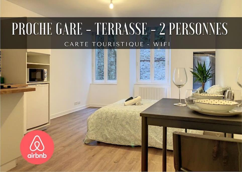 Apartament Gambetta - Studio - Terrasse - Proche Gare Morlaix Zewnętrze zdjęcie